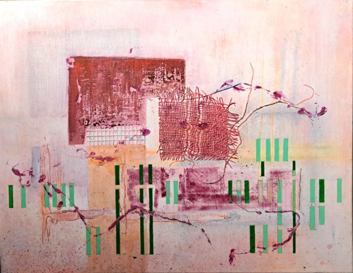 TRAME et PULSATION michel dubouloz Original painting for sale