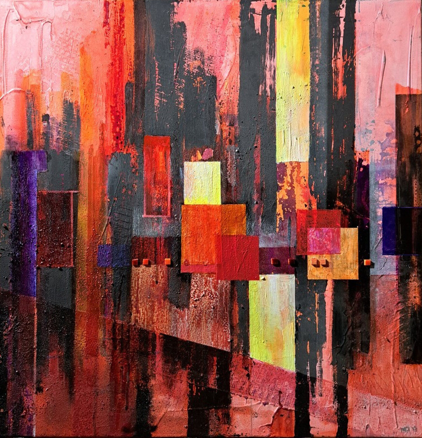 Improvisation chromatique michel dubouloz Original painting for sale