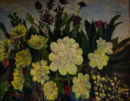 Cactus Garden by Michael Hartstein, Painting for Sale on Select