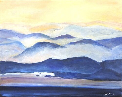 Mist Over The Bay by Michael Hartstein, Painting for Sale on Select