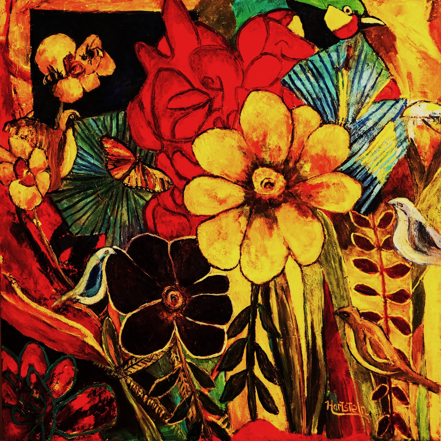 Garden Dance Michael Hartstein Original painting for sale