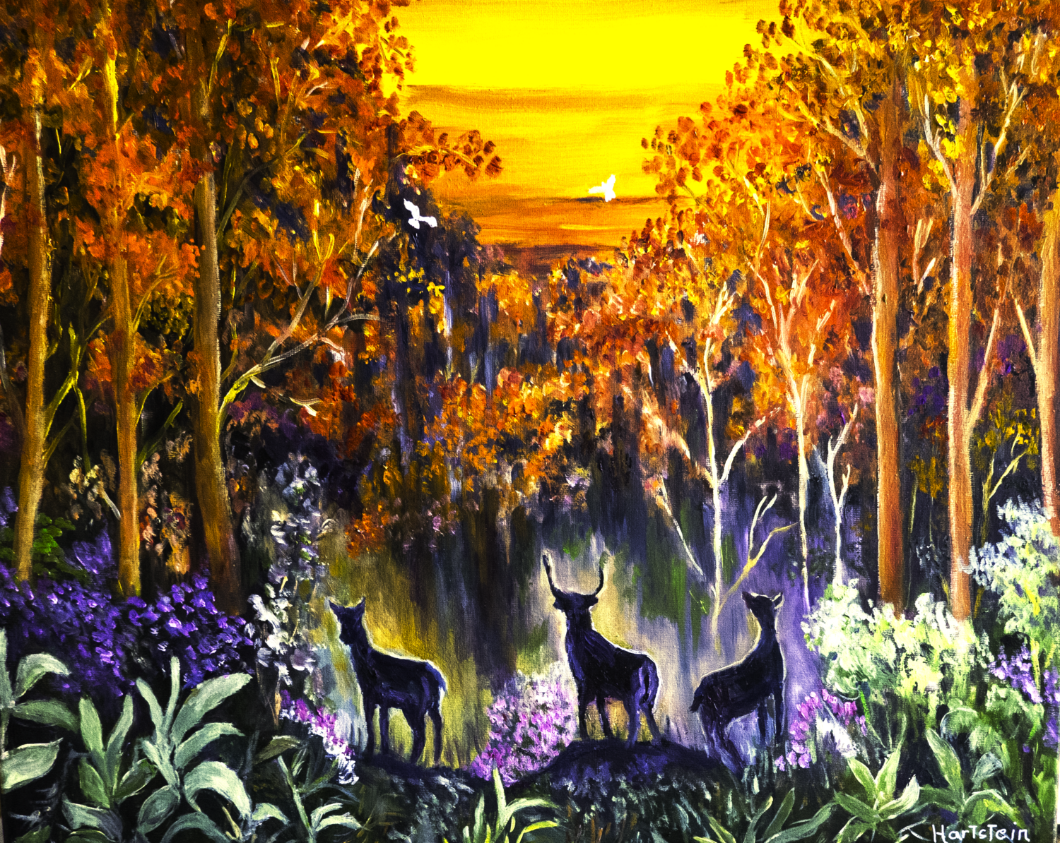 Mystic Meadow Michael Hartstein Original painting for sale
