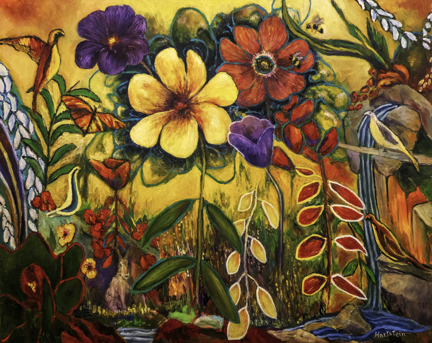 Natures Color Palette Michael Hartstein Original painting for sale