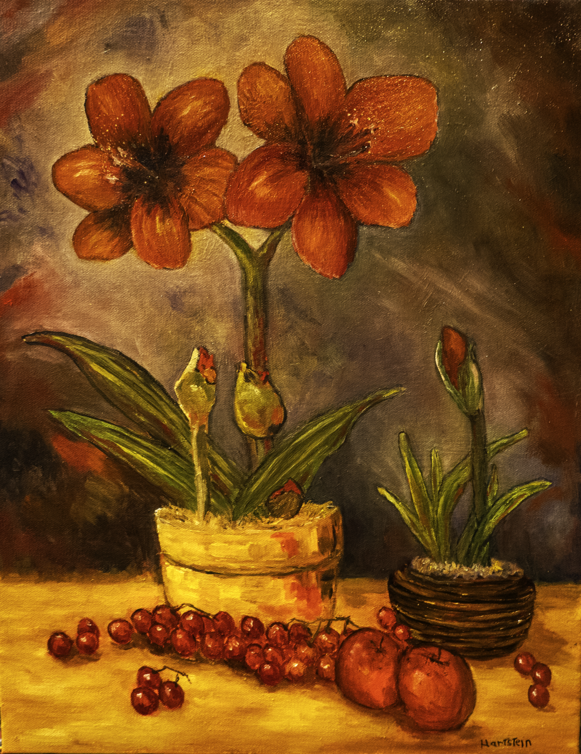 Amaryllis Joy Michael Hartstein Original painting for sale