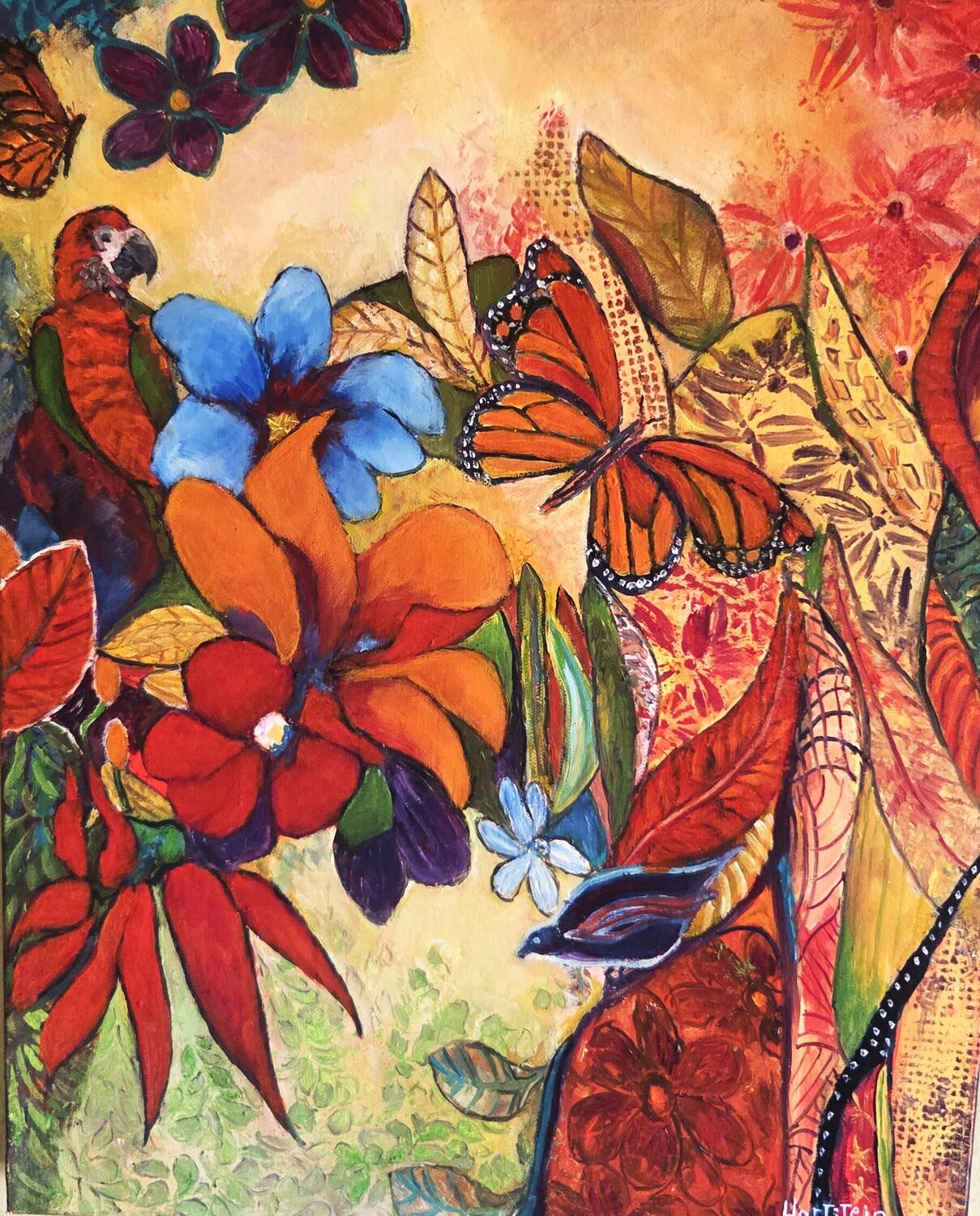 Splash Of Nature Michael Hartstein Originalgemälde zu verkaufen