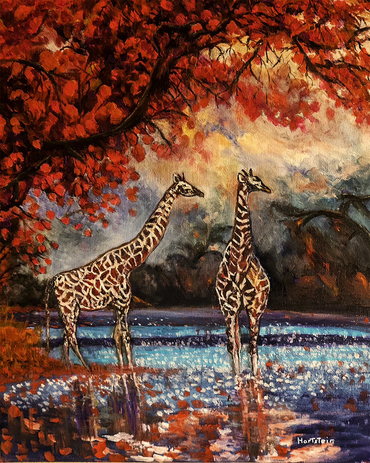 Natures Gentle Giant Michael Hartstein Original painting for sale