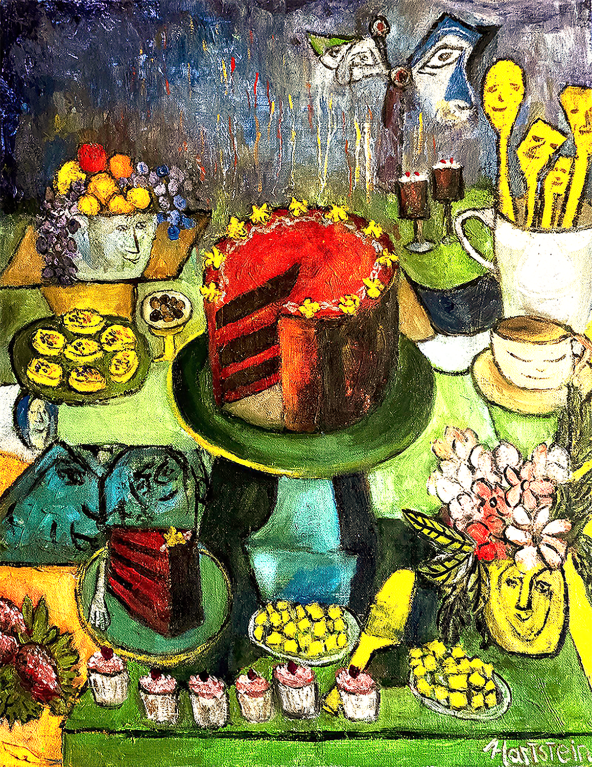 Dessert Delight Michael Hartstein Original painting for sale