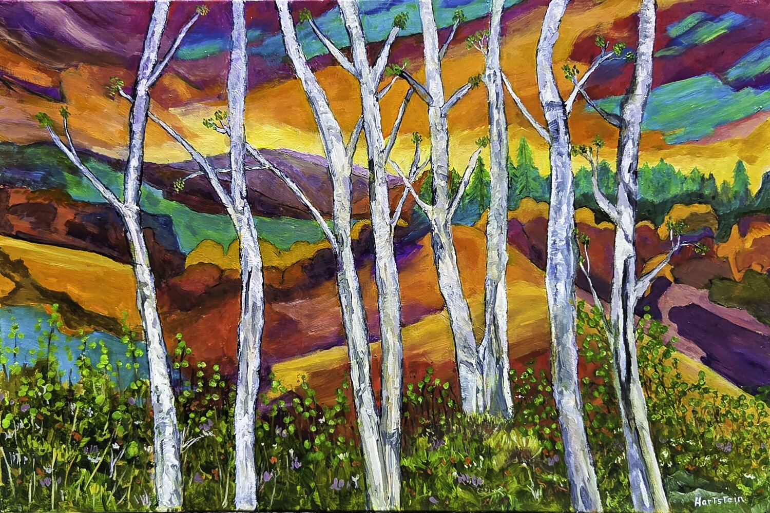 Natures Impression Michael Hartstein Original painting for sale