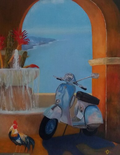 Mediterraner Traum by Antonio Visciano, Painting for Sale on Select