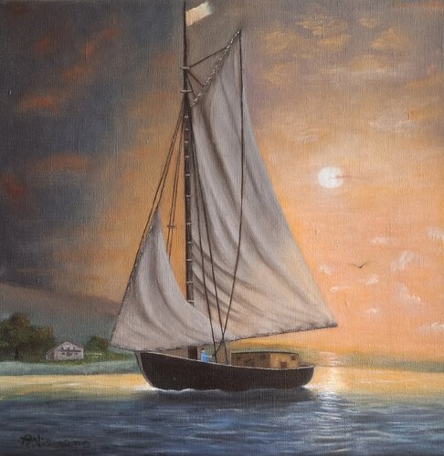 Meer, Sonne und Reise by Antonio Visciano, Painting for Sale on Select