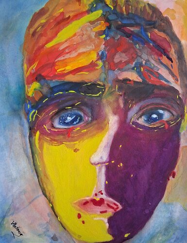 Der Blick in die Leere by Antonio Visciano, Painting for Sale on Select