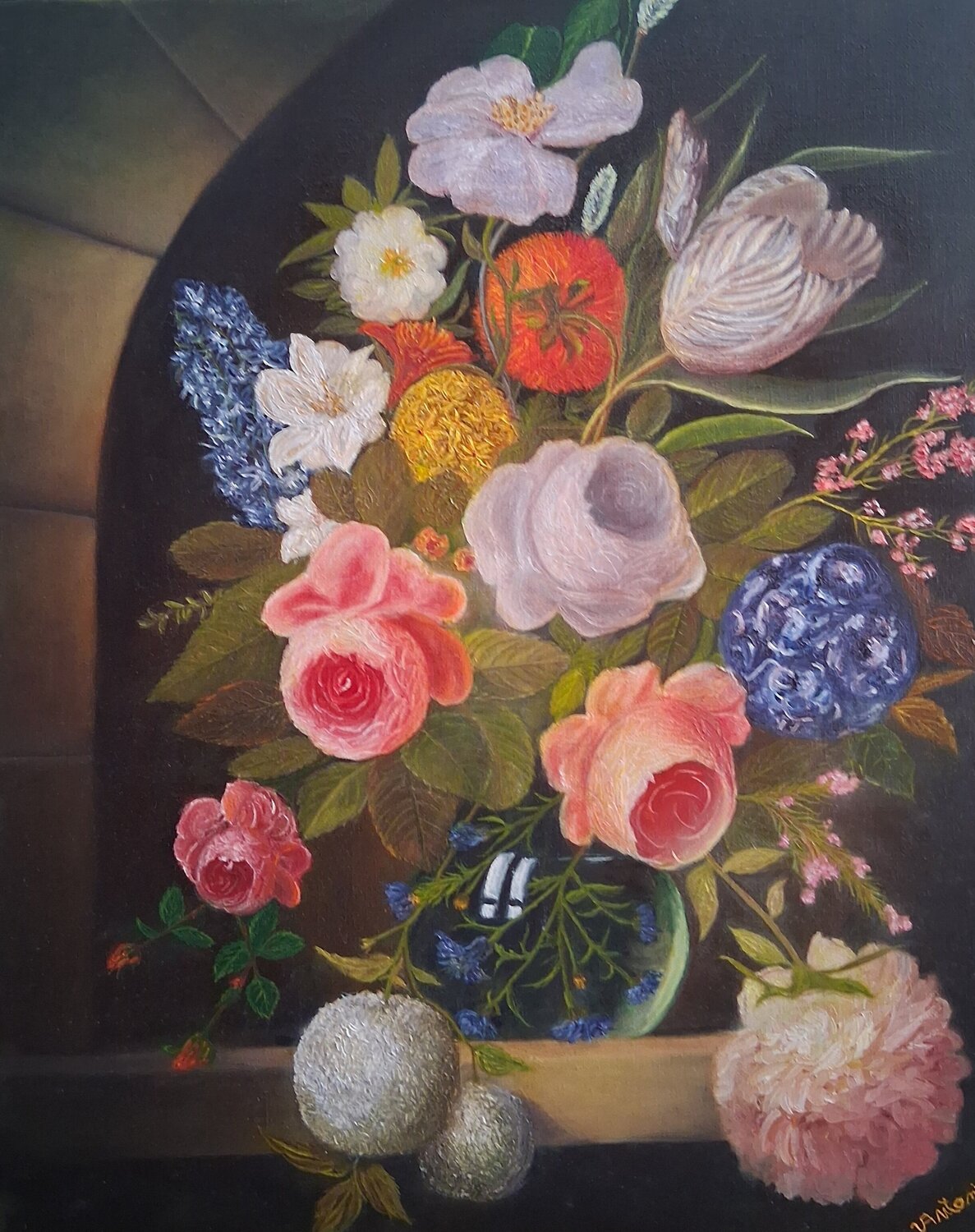Bouquet Klassik Antonio Visciano Original painting for sale