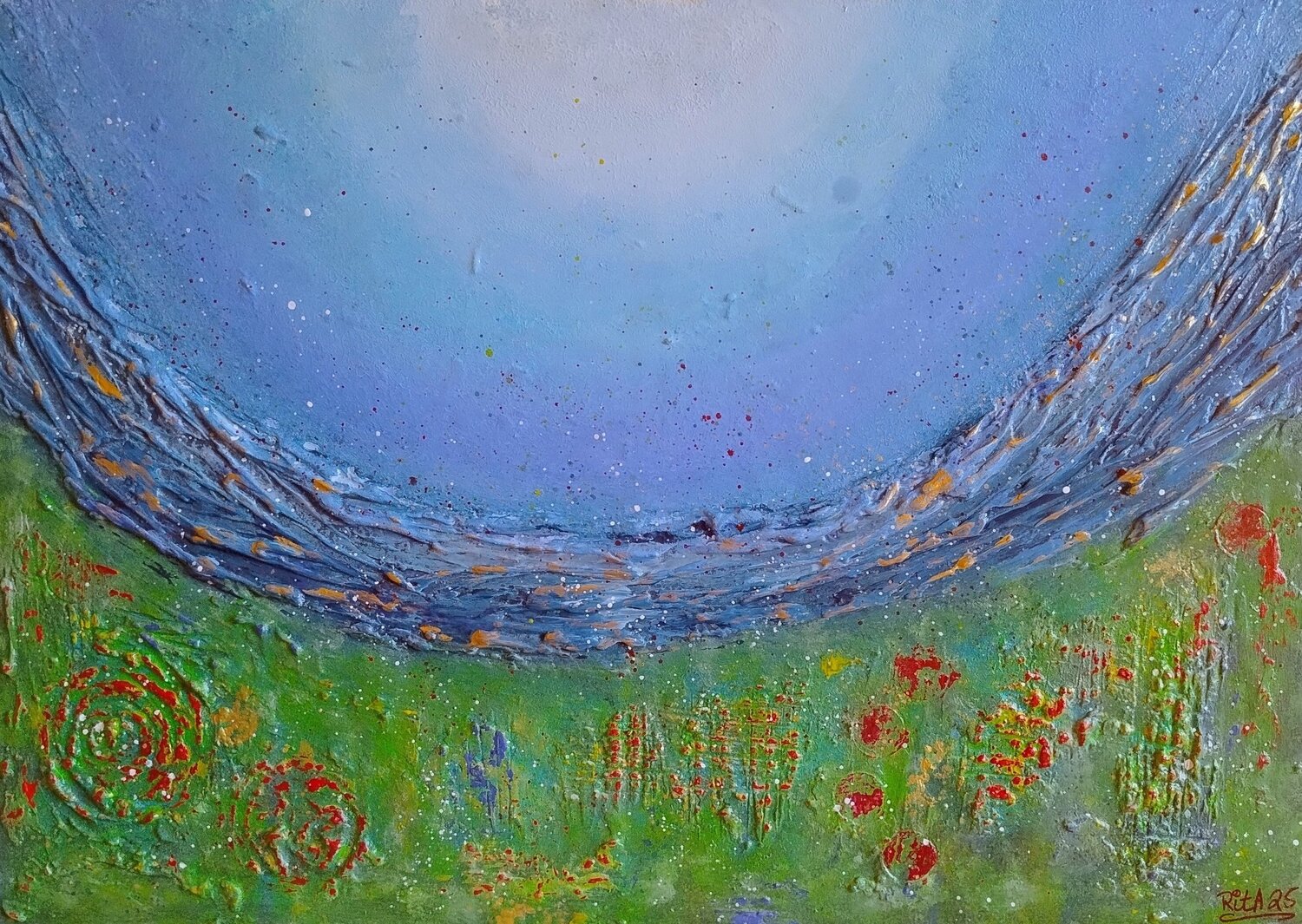 Frühlingserwachen Rita Worpenberg Original painting for sale