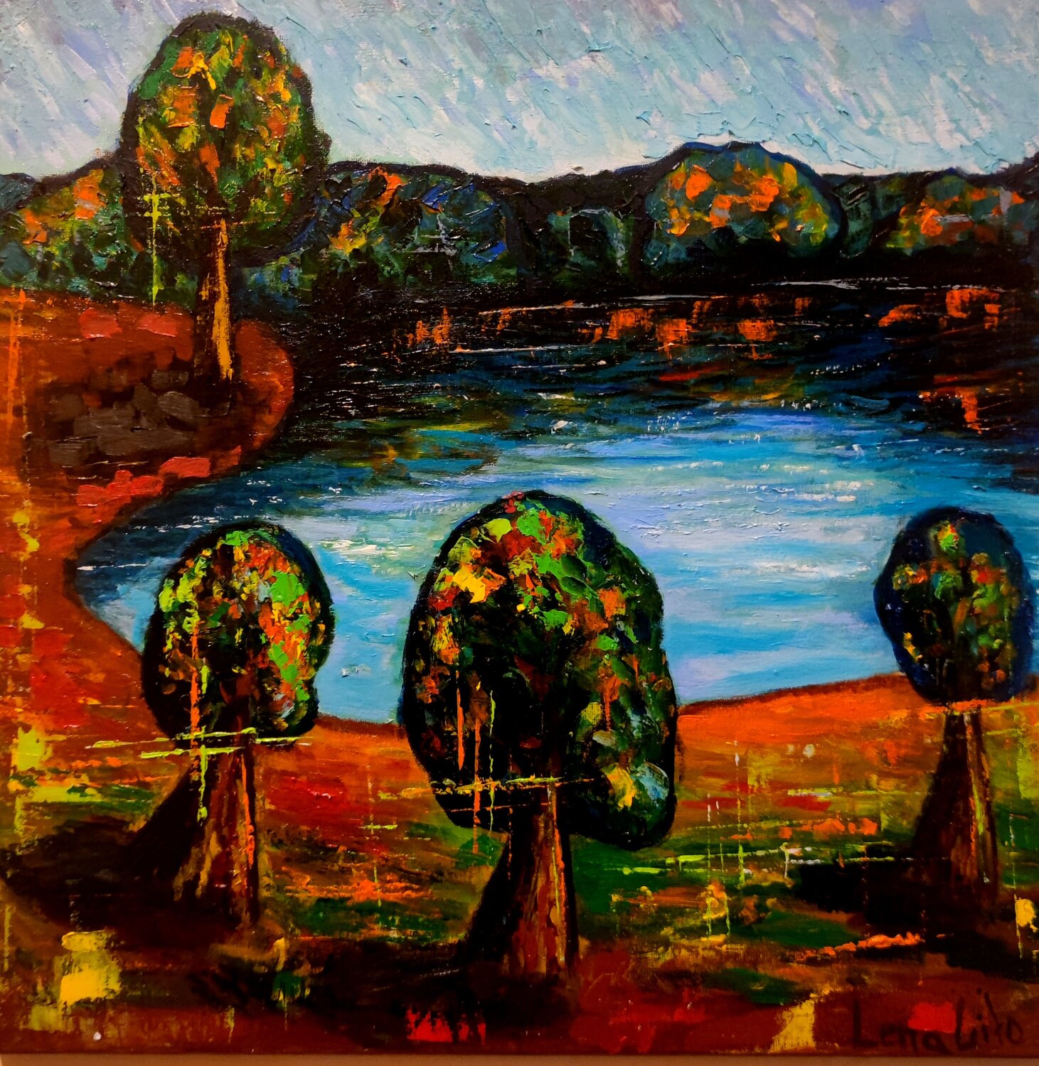 Autumn Lena Lito Original painting for sale