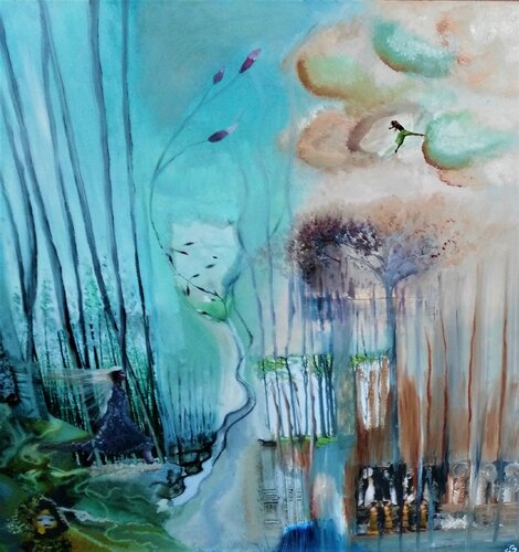 Tale of the inner depth, part 1 by Bo Vivante, Painting for Sale on Select