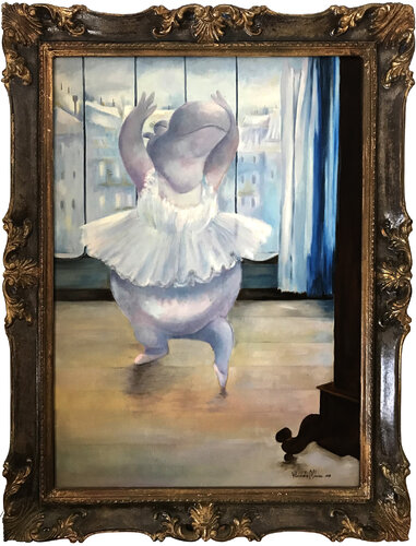 Quasi come una ballerina di Degas by Alessandro Marini, Painting for Sale on Select