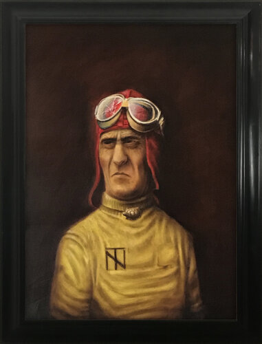 Nuvolari by Alessandro Marini, Painting for Sale on Select