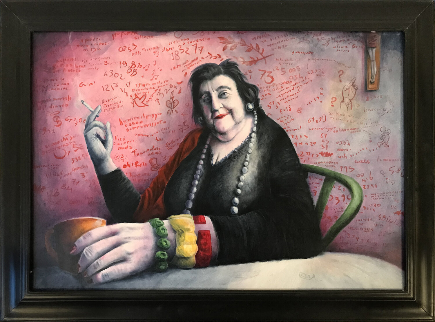 La Poetessa dei Navigli Alessandro Marini Original painting for sale