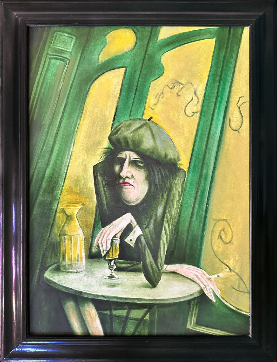 La Fata Verde Alessandro Marini Original painting for sale