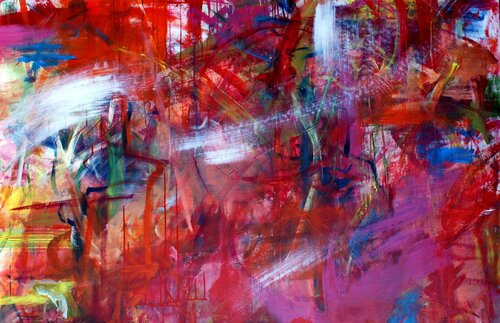 Verworrene Welt by Petra Kohns-Merges, Painting for Sale on Select