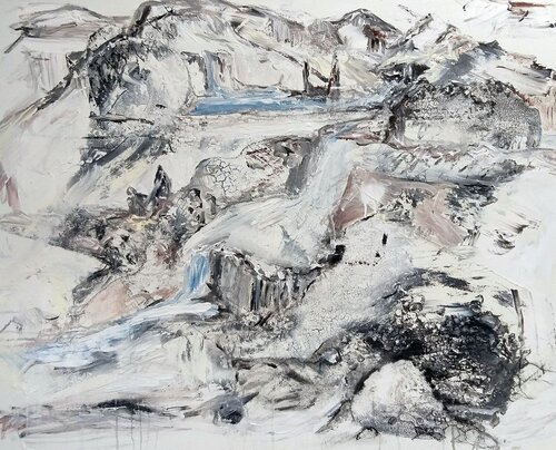 Im Aufstieg by Petra Kohns-Merges, Painting for Sale on Select