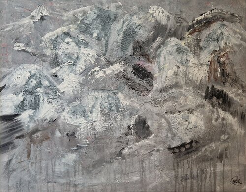 Auf dem Gipfel 2 by Petra Kohns-Merges, Painting for Sale on Select