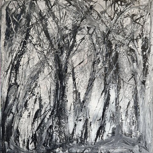 Winterblues II by Petra Kohns-Merges, Painting for Sale on Select