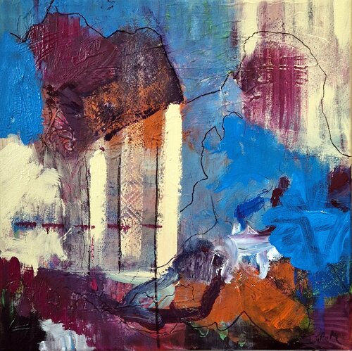 Ge-SCHICHT-en 1 by Petra Kohns-Merges, Painting for Sale on Select