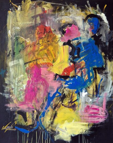 Blind Date by Petra Kohns-Merges, Painting for Sale on Select