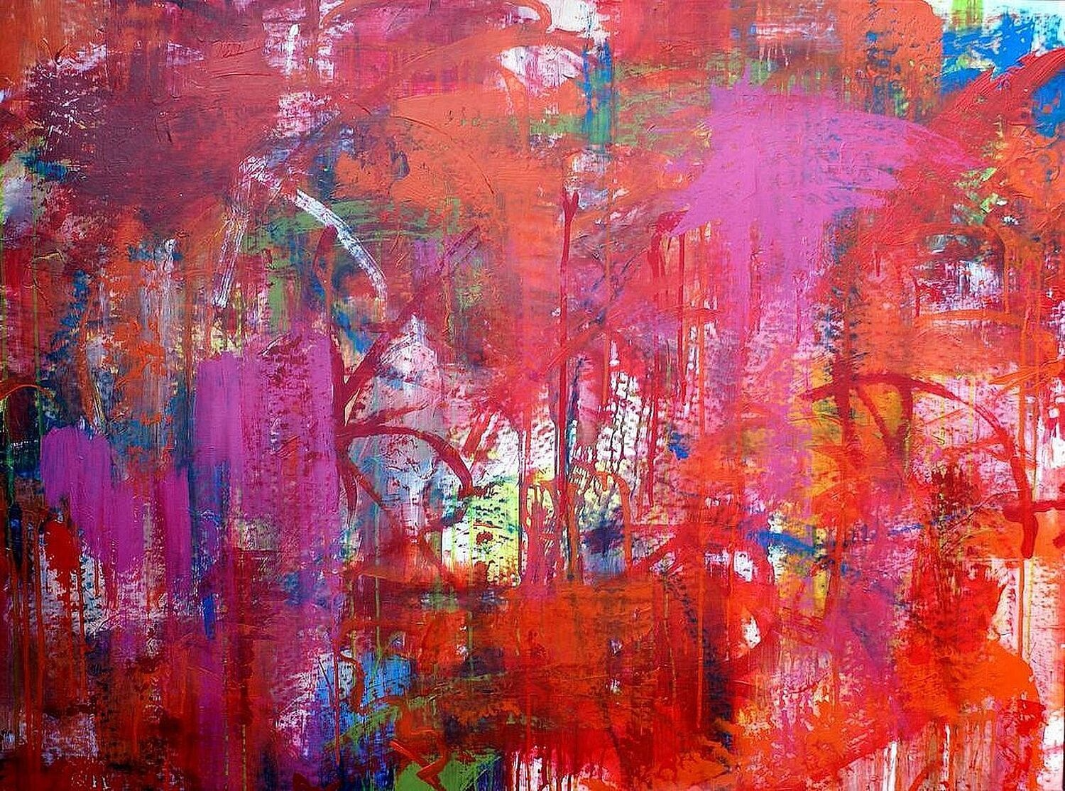 hängende Gärten Petra Kohns-Merges Original painting for sale