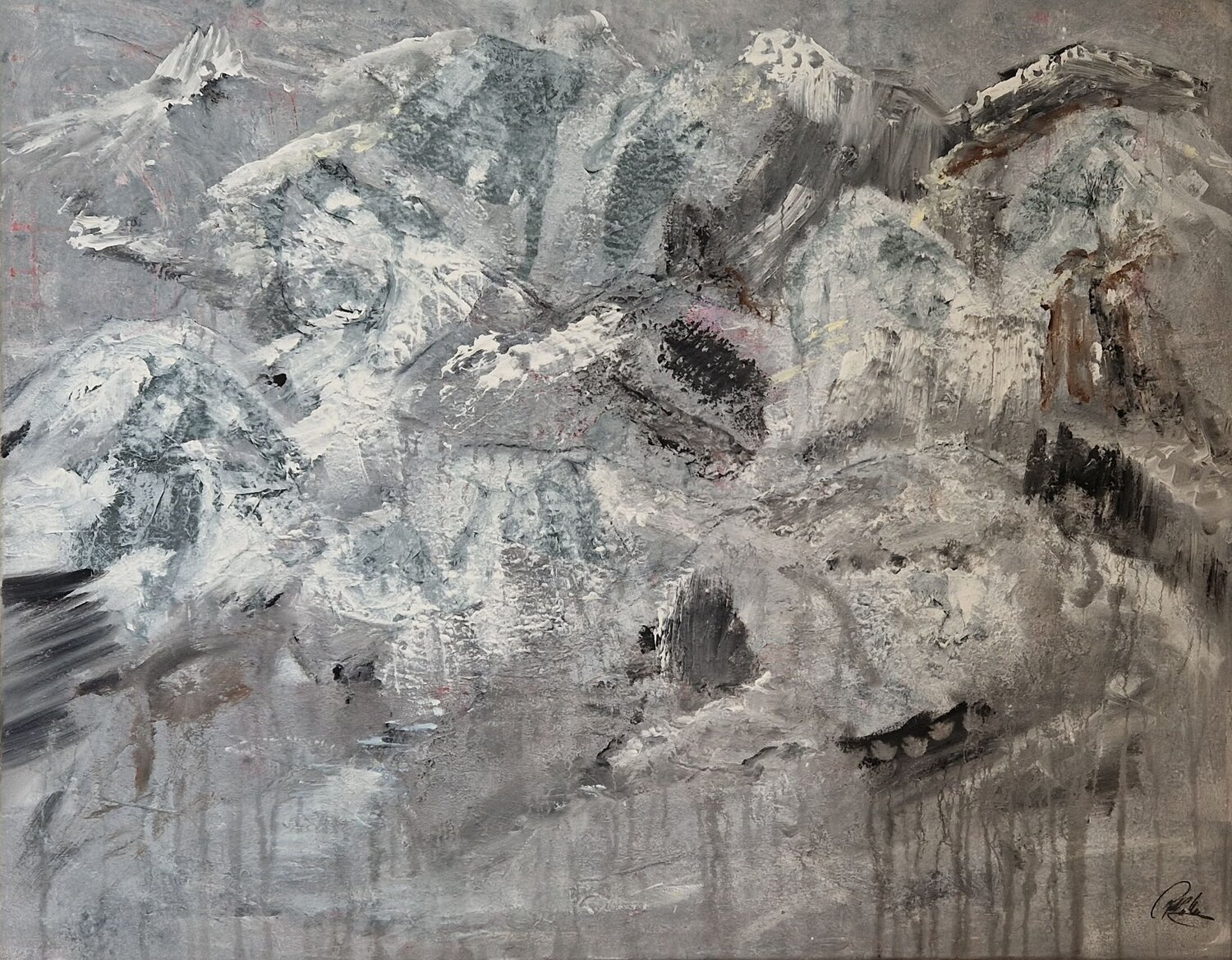 Auf dem Gipfel 2 Petra Kohns-Merges Original painting for sale