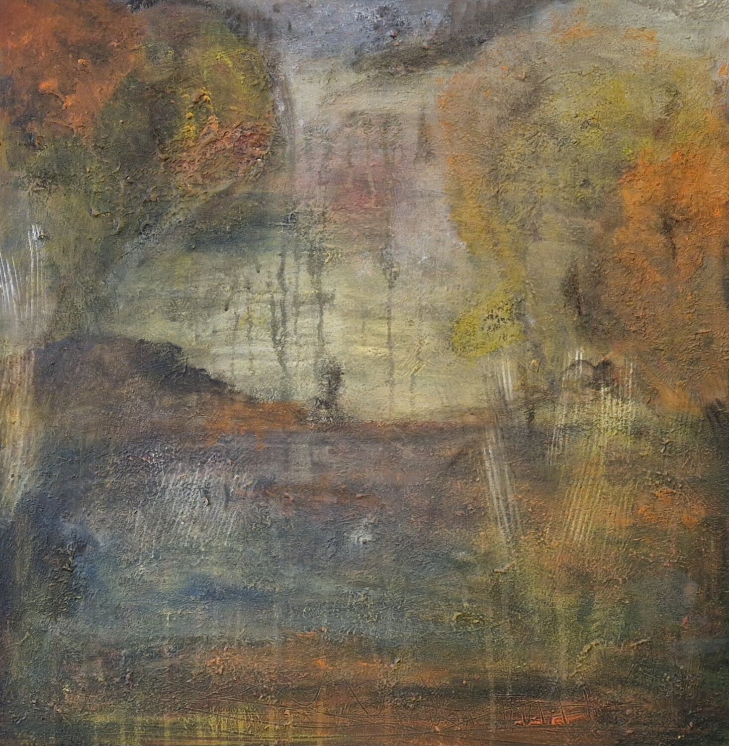 Herbstspaziergang Petra Kohns-Merges Original painting for sale
