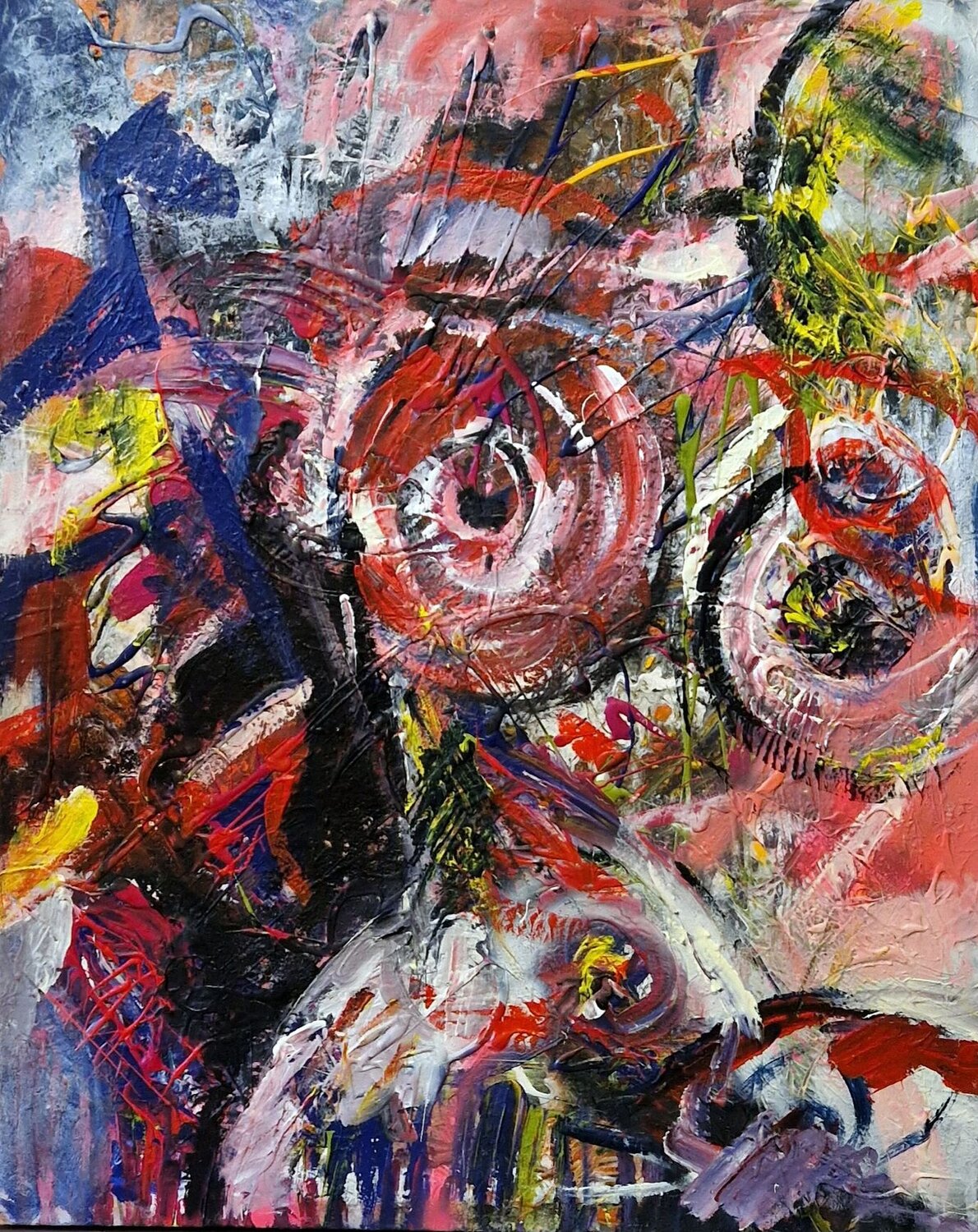 Akt- alles im Fluss Petra Kohns-Merges Original painting for sale