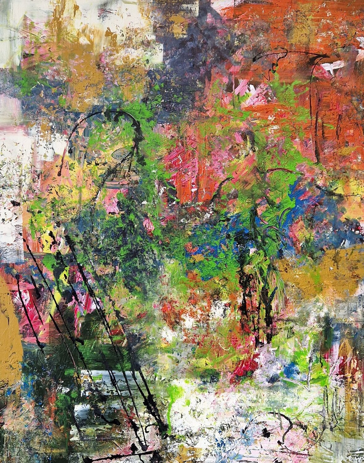 Garten der Wünsche Petra Kohns-Merges Original painting for sale
