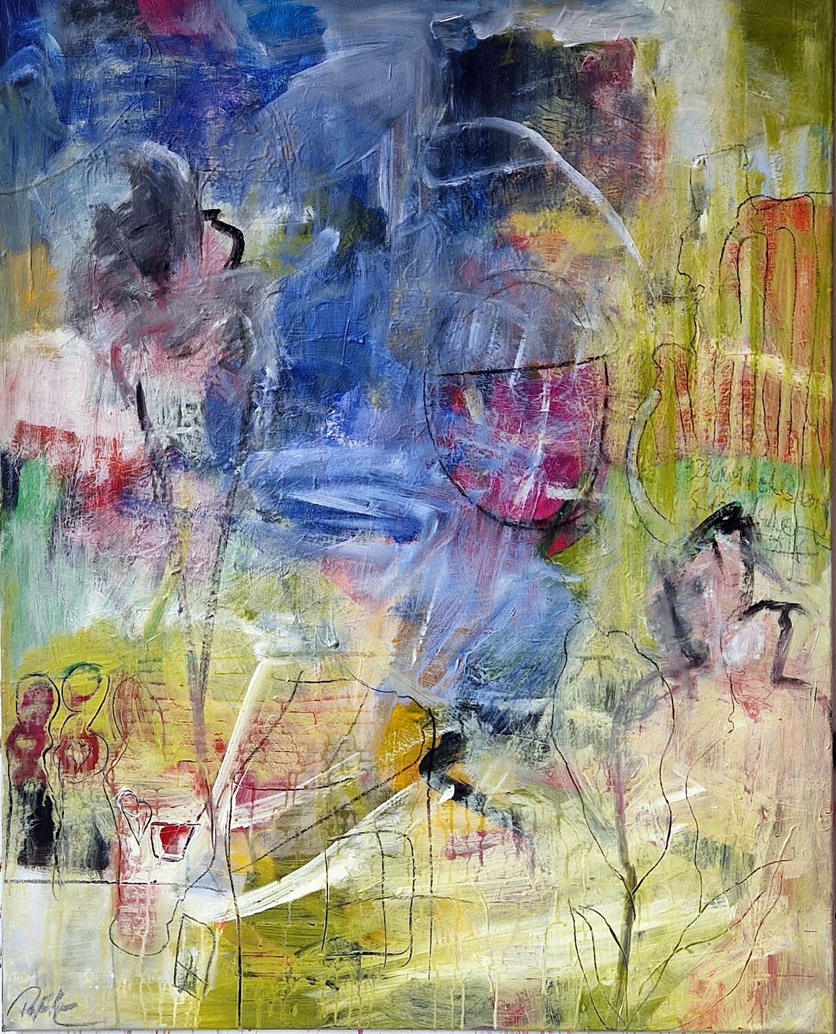 Happiness is homemade Petra Kohns-Merges Original painting for sale
