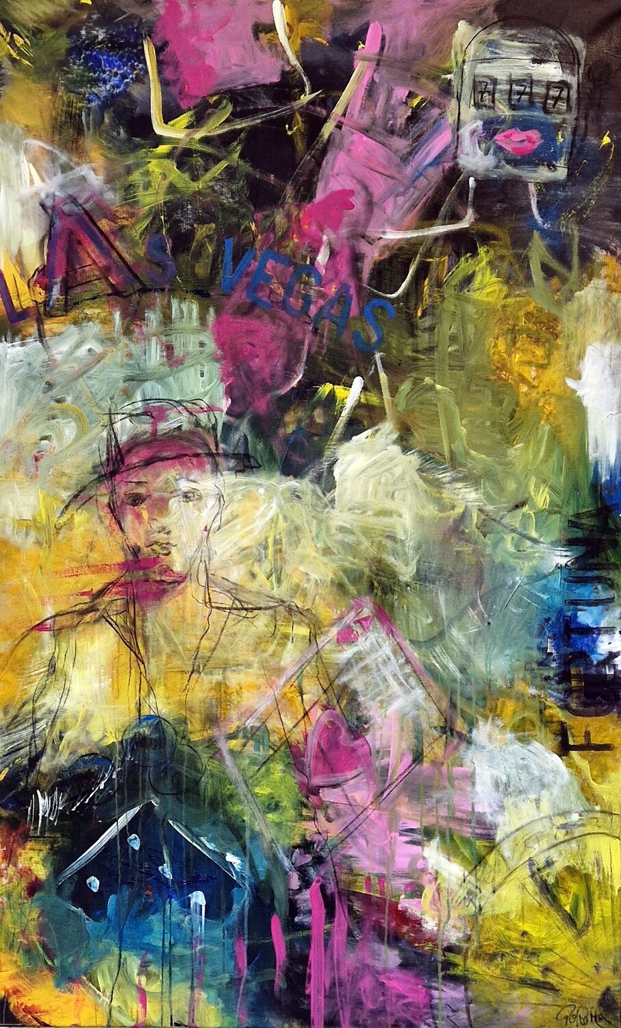 Fortuna - Die Würfel sind gefallen Petra Kohns-Merges Original painting for sale