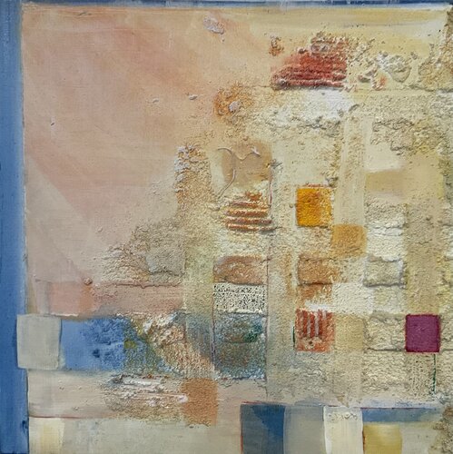 Flying Cubes by Christa Nienhaus-Rekers, Painting for Sale on Select