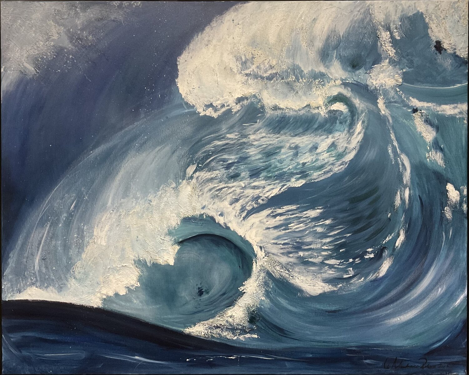 The Wave Christa Nienhaus-Rekers Original painting for sale