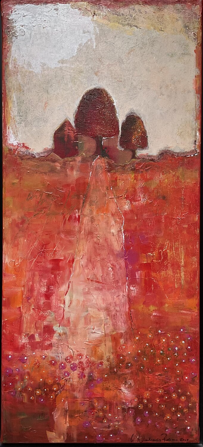 Lesender Christa Nienhaus-Rekers Original painting for sale