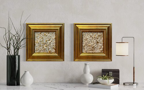GILDED STILLNESS by Maja Weller, Painting for Sale on Select