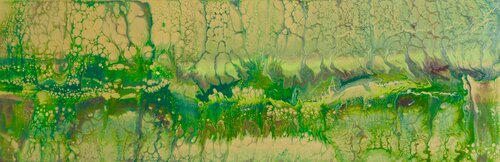 FRAGMENTED CONTINUUM - VERDANT HORIZON by Maja Weller, Painting for Sale on Select