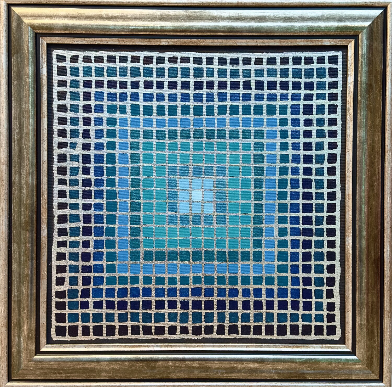 THE SILVER GRID Maja Weller Original painting for sale