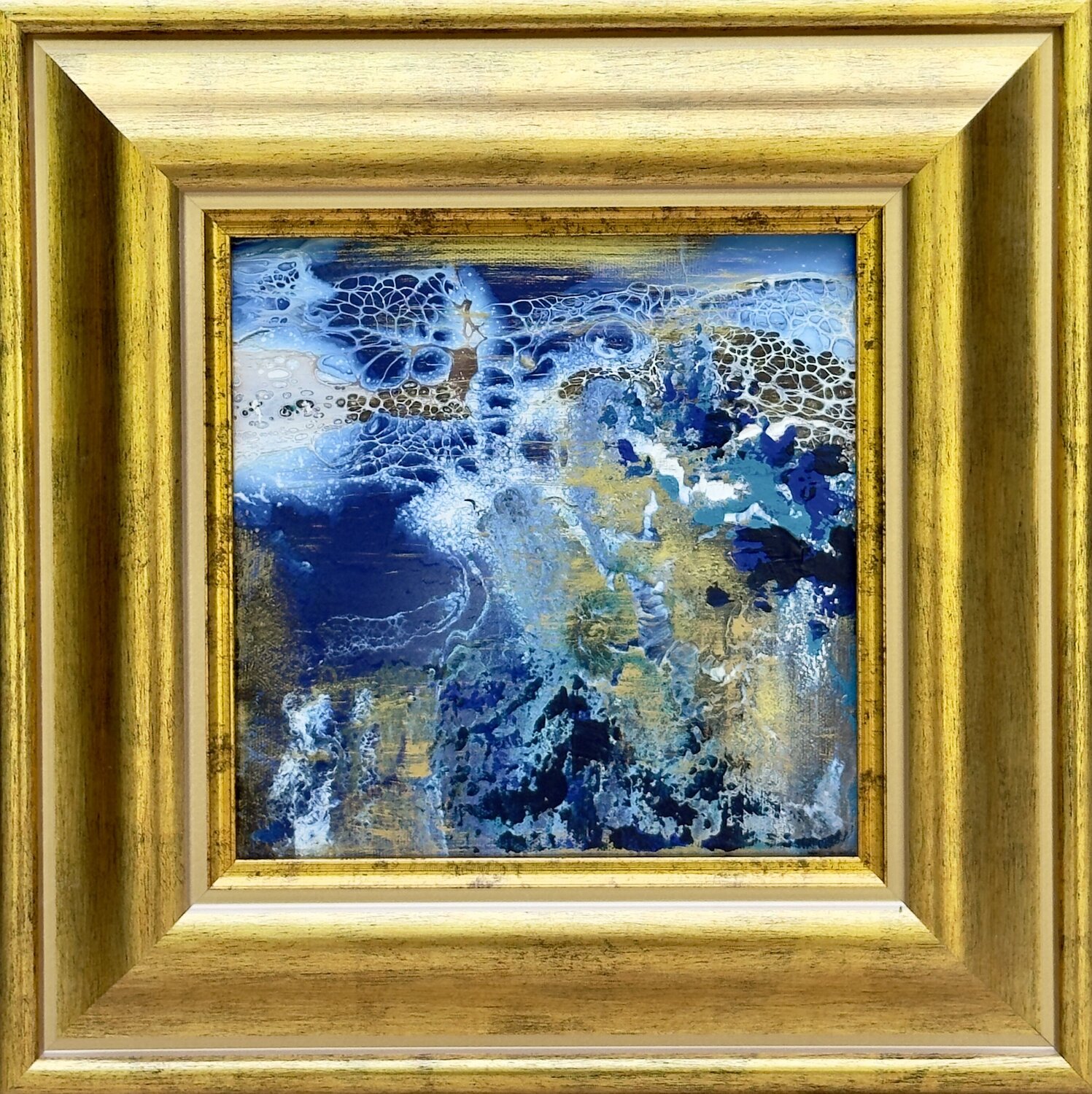 GILDED TERRAIN Maja Weller Original painting for sale