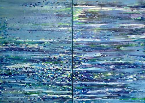 Blue Tapestry by Iva Urban, Painting for Sale on Select