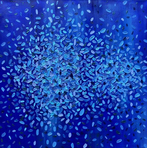 Blue Accent by Iva Urban, Painting for Sale on Select