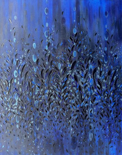 Mystic in Blue by Iva Urban, Painting for Sale on Select