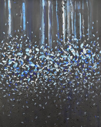 Echoes in Blue by Iva Urban, Painting for Sale on Select