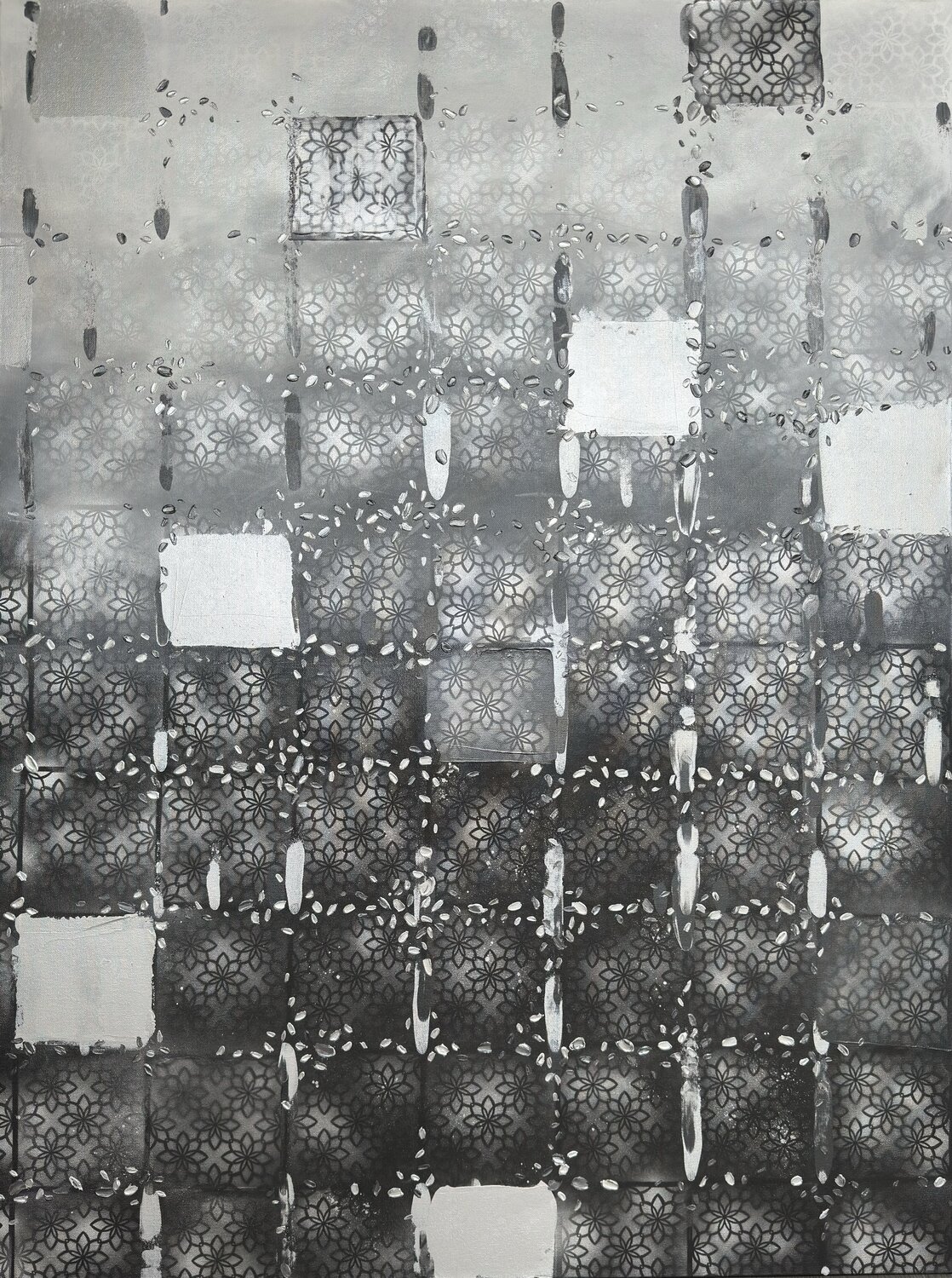 Silver Mirage II Iva Urban Original painting for sale