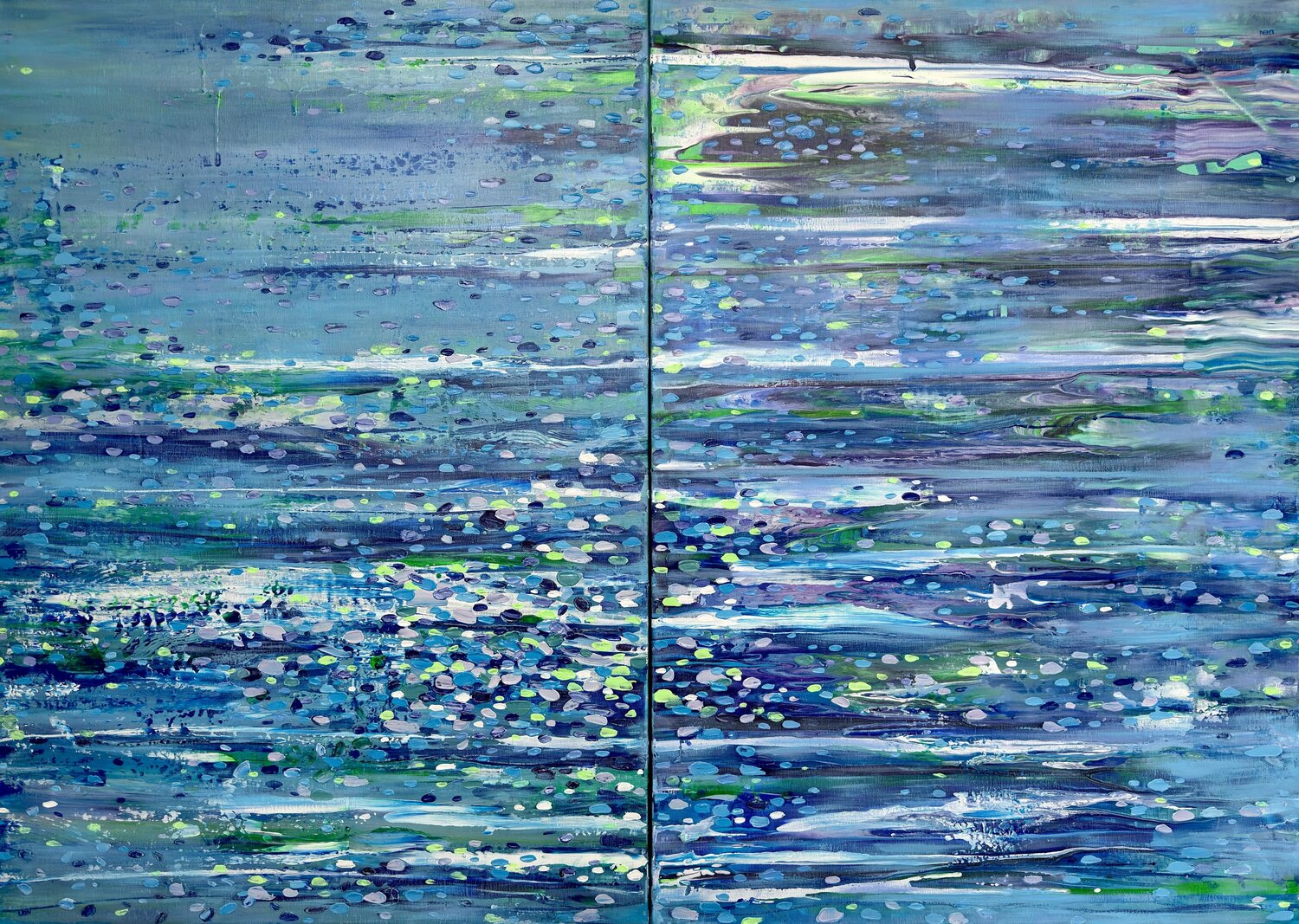 Blue Tapestry Iva Urban Original painting for sale