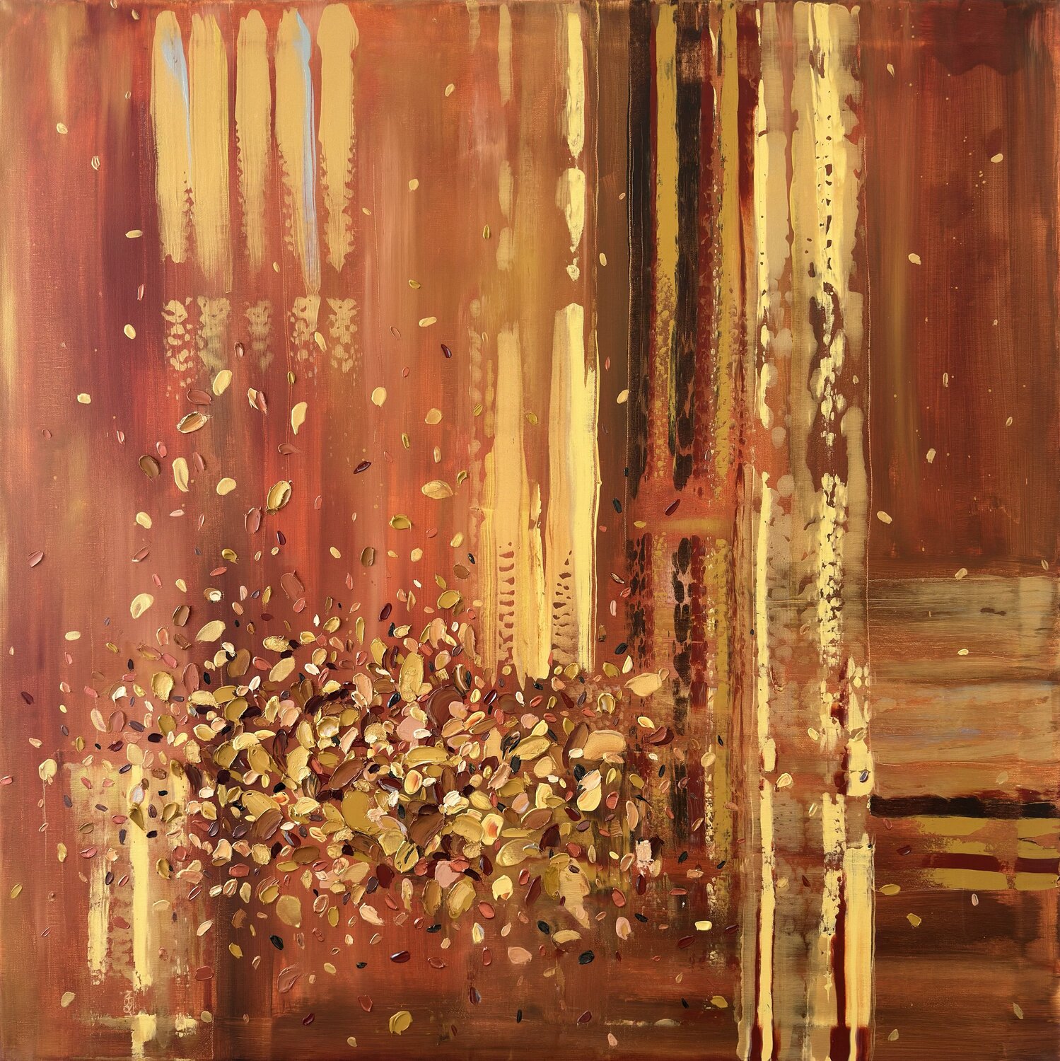 Earthen Treasures Iva Urban Original painting for sale